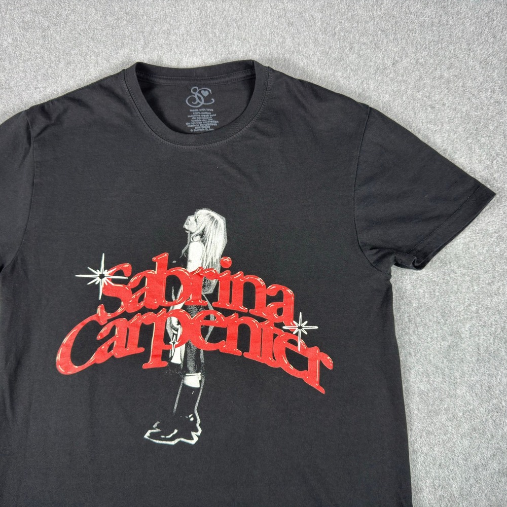 Sabrina Carpenter Music Merch T-Shirt Youth Small Read